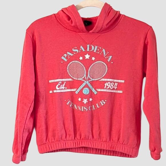 art class Other - Art Class Tennis Club Hoodie Girls L 10-12 Coral Cropped Graphic Sweatshirt